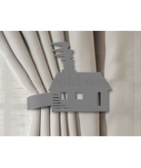 Lodge Theme Log Cabin Drapery Holdback in Black Rust or Unpainted - $39.00