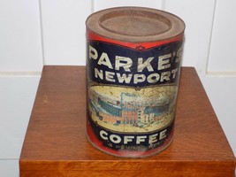 Vintage Parke’s Newport 3 Pound Coffee Empty Tin - €71,58 EUR