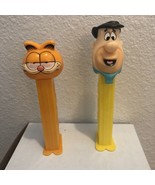 Vintage Pez Dispensers Lot of 2 Garfield and Fred Flintstone - £12.07 GBP