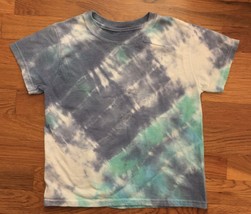 Hanes Boys Bleach Blue Green White Short Sleeve T-Shirt Tee Shirt Small S - $19.99