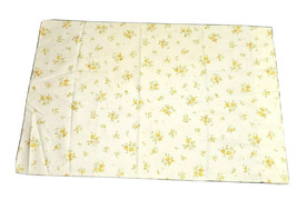 Vintage Wamsutta Superlin Fine Muslin Standard Pillowcase Yellow Roses - $12.99