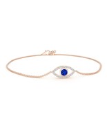 ANGARA Natural 0.34 Ct Sapphire and Diamond Evil Eye ... - $923.12