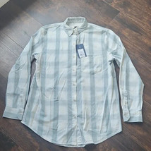 nwt UNIVERSAL THREAD long sleeve plaid shirt XS green+white flannel button down - $20.78