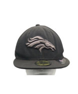 Denver Broncos Baseball Hat 59Fifty New Era Mens Black Gray Fitted Size ... - £25.70 GBP
