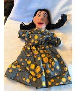 Folk Art Lady Puppet doll Papier-mâché Head Vintage - £5.98 GBP