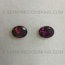 Natural Rhodolite Oval Faceted Cut 9x7mm Plum Color VS Clarity Loose Gemstone - £56.40 GBP