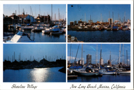 Shoreline Village, New Long Beach Marina California Vintage Postcard. - £4.38 GBP
