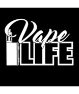 VAPE LIFE V1 (2 Pack - 5&quot; WHITE) Vinyl Decal Window Sticker - $12.08 CAD