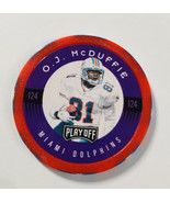 O. J. McDuffie Miami Dolphins 1997 Playoff Chip Shots Red - £4.66 GBP