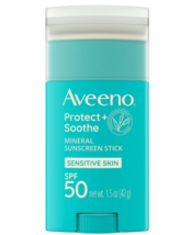 Aveeno Positively Mineral Sensitive Skin Sunscreen Stick, SPF 50 1.5oz - £36.87 GBP