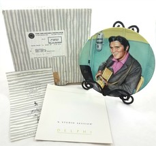 Bradford Exchange Elvis Presley Collector Plate A Studio Session COA 1990 Delphi - £19.78 GBP