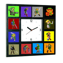 The Legend Of Zelda Link History tribute promo Clock 12 pics - £25.25 GBP