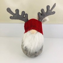Cute Christmas Gnome with Antlers Tabletop 10x10 - $9.50