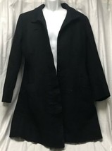 Dina Corporate Designed by Juli Grbac, Black Button Up Insulated Coat, S... - $1,106.28 MXN