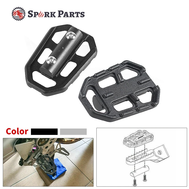 1 Pair Motorcycle Foot Pegs Pedals Extender for BMW F750GS F850GS G310GS... - $26.24