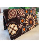 Vera Bradley Checkbook Holder Insert Wallet Sleeve Canyon Brown NWOT - $25.98 CAD