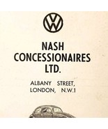 1954 Nash Concessionaires Volkswagen Dealer Advertisement Automobilia E89G1 - $27.34 CAD