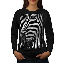 Wellcoda Wild Animal Look Face Womens Sweatshirt, Horse Casual Pullover Jumper - £23.10 GBP+