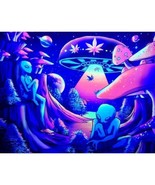 Tapestry Wall Alien Harvest 5 ft x 4 ft Colorful Whimsy Home Decor - €17,49 EUR