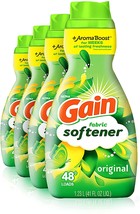 Ultra Gain Liquid Fabric Softener, Original Fresh Scent, 41 fl oz (4 Pack) - £18.79 GBP