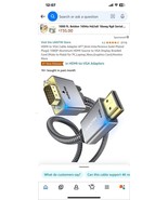 HDMI to VGA Cable Adapter 6FT Anti-Interference Gold-Plated 1080P - $13.47 CAD