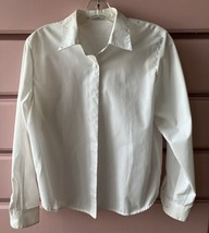 White Foxcroft Blouse Fitted Waist Size 10 - $40.50