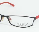 TAMY HA2990 C17 BLACK /RED EYEGLASSES GLASSES METAL HALF RIM FRAME 51-17... - $29.70