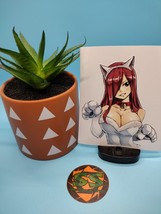 (4.5 Inches) Fairy Tail - Erza Scarlet (Catgirls) Water-Resistant Vinyl Sticker - $5.99