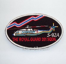 S-92A The Royal Guard 201 Sqdn. Royal Thai Air Force Patch, Rtaf Military Patch - $9.95