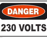 Danger 230 Volts Electrical Electrician Safety Sign Sticker Decal Label ... - $1.95+