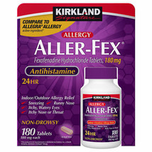 Kirkland Signature Aller-Fex Antihistamine 180 mg., 180 Tablets - £30.76 GBP