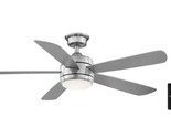 Hampton Bay - Averly 52 in. Integrated LED Brushed Nickel Ceiling Fan wi... - £108.53 GBP