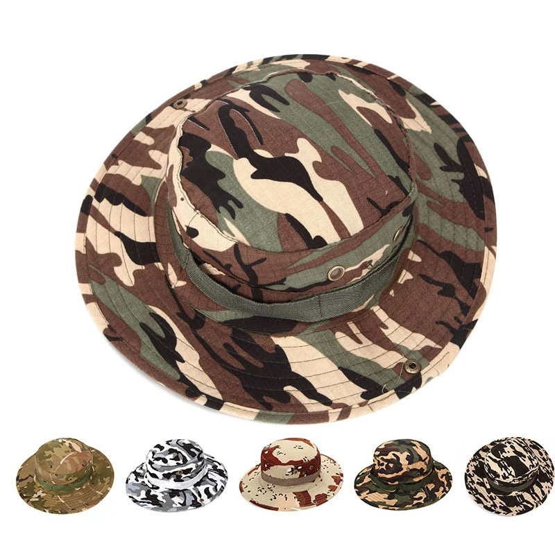 Outdoor Sun Protection Sun Hat Camouflage Hat Camping Fishing  Hunting Hiking - £19.17 GBP