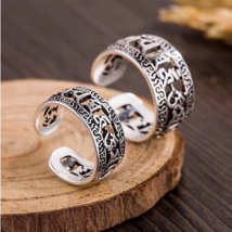 Sanskrit Six-Character Mantra Ring His or Hers - £11.14 GBP