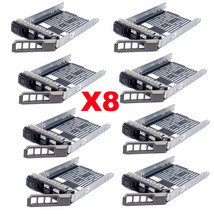 Lot of 8, 3.5&quot; SATA SAS Hard Drive Tray Caddy For Dell PowerEdge T330 T430 T630 - £76.32 GBP