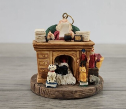 1992 Christmas Streets Santa at Desk with Letters &amp; Pets - £7.78 GBP
