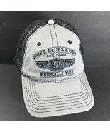 BBB Motorcycle Rally Bikes Blues &amp; BBQ Gray Hat Cap Strapback Mesh Dicks... - €10,98 EUR