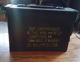 043 Ammo Can Box Army Military 7.62 MM Metal Storage - £25.91 GBP