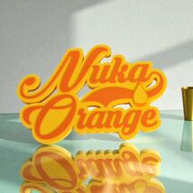 Fallout Nuka Orange Sign Logo 3D LOGO Art Decor Video Game Collectible - $14.69