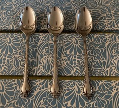 3 INTERNATIONAL SILVER DELUXE Gigi Teaspoons Vintage Retired Classic Pat... - $17.70