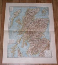 1905 Antique Map Of Scotland Orkneys Hebrides Highland Argyle Skye - £21.99 GBP