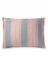 Ralph Lauren Oakview Striped Pillow Sham Essex Sunset Red Blue King 20&quot; ... - $110.55 CAD