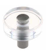 1-1/2 in. Round Clear Cabinet Knobs Satin Nickel (10-pk) Modern Contempo... - £65.00 GBP