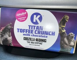 Godzilla vs Kong New Empire Titan Toffee Crunch Candy Bar Circle K Cinem... - $7.71