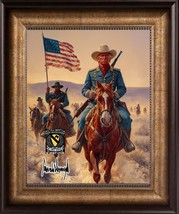 Donald Trump 1st cavalry division 11X14 Wall Art, HAND SIGNED BY THE ART... - $173.25