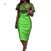 African Women wax printing Cotton Dress African Fashion Women Dress 15Co... - £71.54 GBP