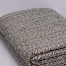INDACORIFY Cotton Kantha Quilts Block Printed Quilt Blanket Bohemian Bed... - £62.90 GBP
