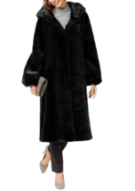 Jones New York Women&#39;s Winter Formal Faux Fur long Coat Jacket XL run bi... - $287.09
