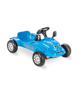 Herby Pedal Car W/ Moving Mirrors And Horn For Ages 3 &amp; Up, Blue - $157.99