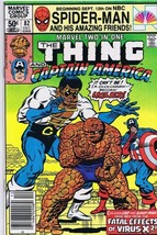 Marvel Two-in-One #82 ORIGINAL Vintage 1982 Thing Captain America - $12.86